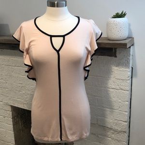 NWOT Beautiful Pink Bobeau Top